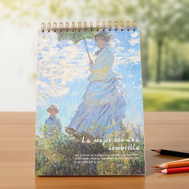Monet Painting Cover Sketchbook