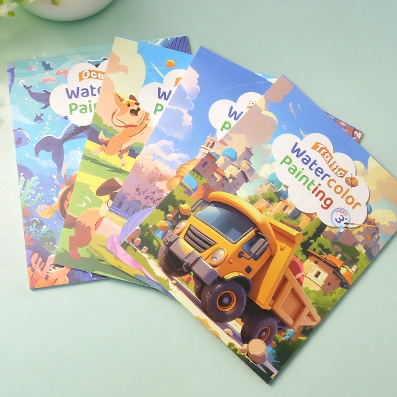 Buku Mewarnai Cat Air Tema Pola